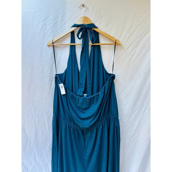 Old Navy Jersey Wide Leg Halter Neck Jumpsuit Tall XXL - Picture 4 of 6